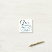 If it's too loud, you're too old music funny quote post-it® notes (Op bureau)