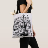 If Life Is a Song Love Is the Music Tote Bag (Dichtbij)