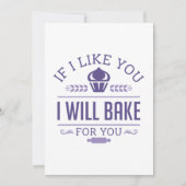 If Like You I Will Bake For You Bedankkaart (Voorkant)