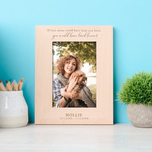 If love alone could have kept you here quote gegraveerde lijstjes