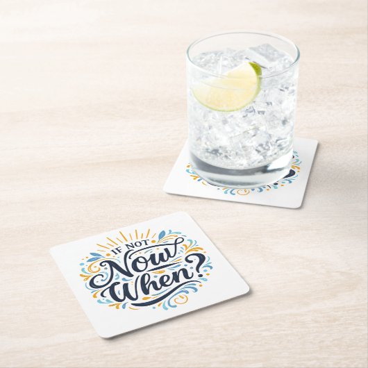 If Not Now When? Kartonnen Onderzetters (Insitu)