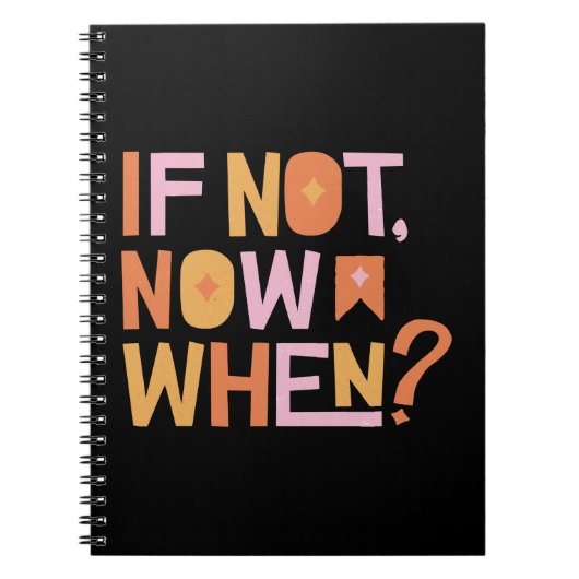 If Not Now When Notitieboek (Voorkant)