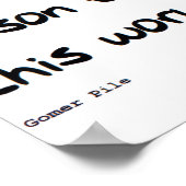 If One Person Can't Be Nice to Another Person Wall Poster (Hoek)