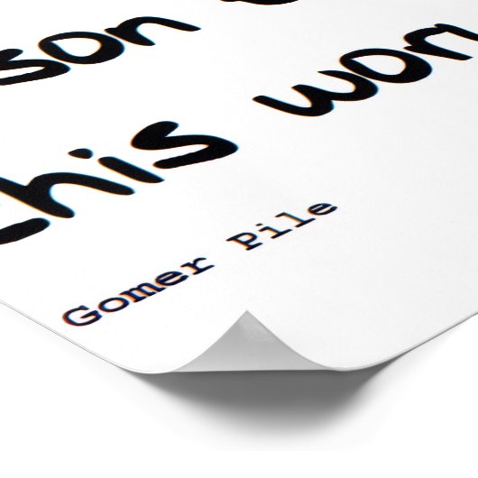 If One Person Can't Be Nice to Another Person Wall Poster (Hoek)