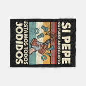 If Pepe Can't Fix - Mexican Spanish Name Fleece Deken (Voorkant (Horizontaal))