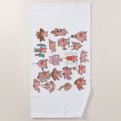 If pigs could fly - Beach towel Strandlaken (Voorkant)