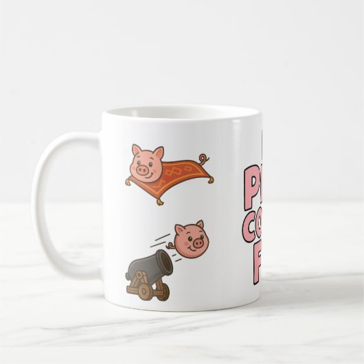 If pigs could fly - fun mug koffiemok (Links)