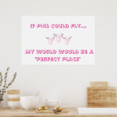 If Pigs Could Fly Poster (Keuken)