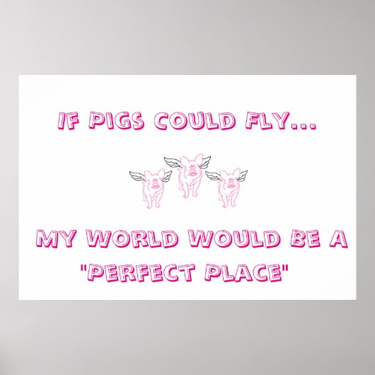 If Pigs Could Fly Poster (Voorkant)