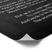 If Poem by Reginald H. C. Dodge Black and White Poster (Hoek)