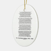 If- Poem by Rudyard Kipling (No Kipling Afbeelding Keramisch Ornament (Links)