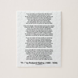 If- Poem by Rudyard Kipling (No Kipling Afbeelding Legpuzzel