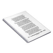 If- Poem by Rudyard Kipling (No Kipling Afbeelding Notitieboek (Rechterzijde)