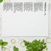 If- Poem by Rudyard Kipling (No Kipling Afbeelding Theedoek (Gevouwen)