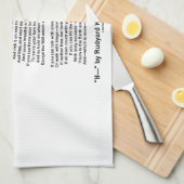 If- Poem by Rudyard Kipling (No Kipling Afbeelding Theedoek (Quarter Fold)