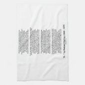 If- Poem by Rudyard Kipling (No Kipling Afbeelding Theedoek (Verticaal)