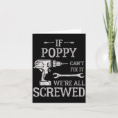 If Ppy Can't Fix It We're All Screwed Father's Day Kaart (Voorkant)