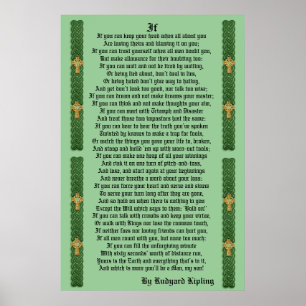 "IF"-proza van Rudyard Kipling Poster