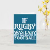 If Rugby Was Easy They Would Call It Football Funn Kaart (Gele Bloem)