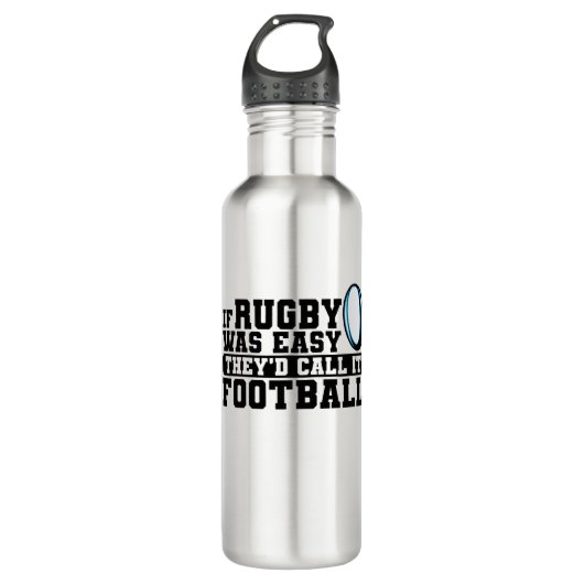 If Rugby was Easy They'd Call it Football Waterfles (Voorkant)