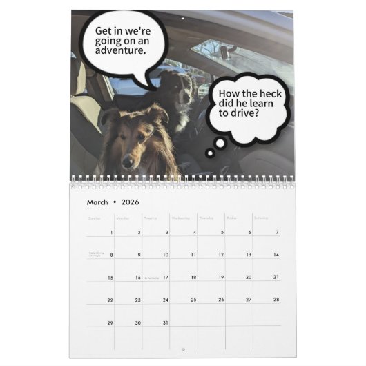 If Shelties could talk Kalender (Mar 2026)