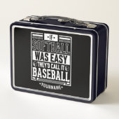 If Softball Was Easy They'd Call It Baseball (Achterkant)