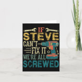 If Steve Can't Fix It We're All Screwed Funny Fath Kaart (Voorkant)