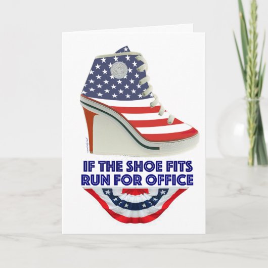 If the Shoe Fits Customizable Birthday Card Kaart (Voorkant)