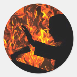 if_there_was_a_Hell_by_SrVnDaNK Ronde Sticker