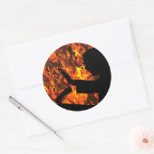 if_there_was_a_Hell_by_SrVnDaNK Ronde Sticker (Envelop)