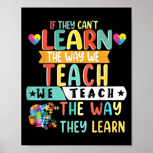 If They Can't Learn The Way We Teach The Way They  Poster (Voorkant)