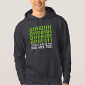 If You Can Read This Then You Are Too Coding Lover Hoodie (Voorkant)