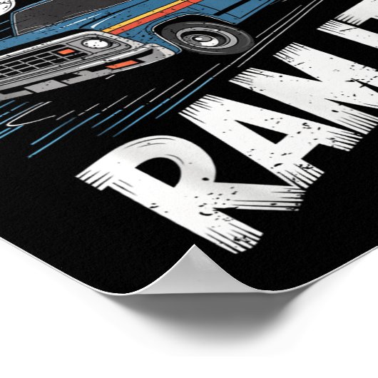 If You Can't Dodge It Ram It Ck Up Truck  Poster (Hoek)