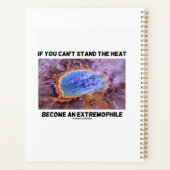 If You Can't Stand The Heat Become An Extremophile Planner (Achterkant)