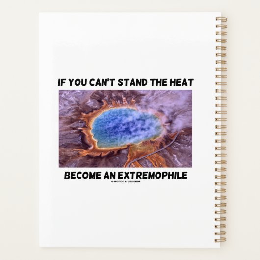 If You Can't Stand The Heat Become An Extremophile Planner (Achterkant)
