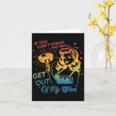 If You Can't Stand The Heat Get Out Of My Kitchen  Kaart (Gele Bloem)