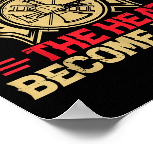 If You Can't Take The Heat Become A Cop Firefighti Poster (Hoek)