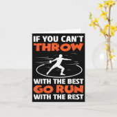 If You Can't Throw With The Go Run With The Rest Kaart (Gele Bloem)