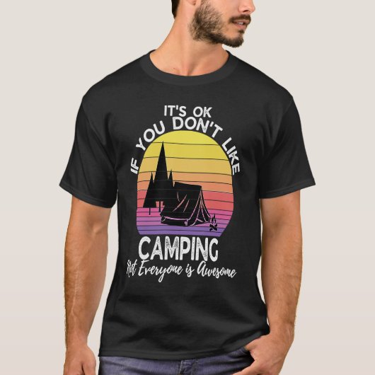 If You Don't Like Camping Camper  Retro Camping T-shirt (Voorkant)