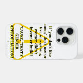 If "you don't like men;" iPhone hoesje (Achterkant horizontaal)