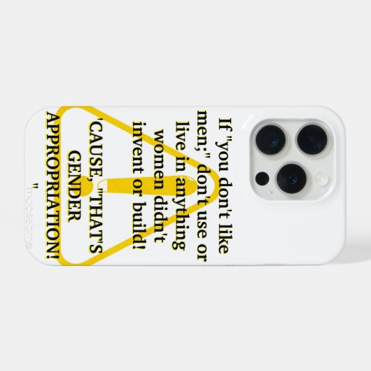 If "you don't like men;" iPhone hoesje (Achterkant horizontaal)