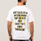 If you don't like men...  t-shirt (Achterkant)