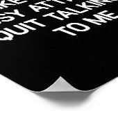 If You Don't Like My Sy Attitude, Funny, Jokes, Sa Poster (Hoek)