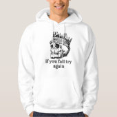 If you fail try again, sweatshirts hoodie (Voorkant)