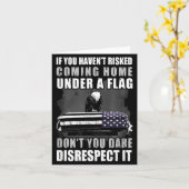 If You Haven't Risked Coming Home Under A Flag  Kaart (Gele Bloem)