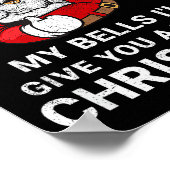 If You Jingle My Bells Funny Christmas Shirt Santa Poster (Hoek)