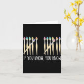 If You Know You Know Art Teachers Students 67 Six  Kaart (Gele Bloem)