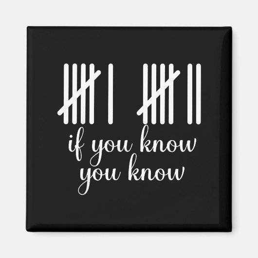 If You Know You Know Funny 67 Meme  Magneet (Voorkant)