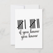 If You Know You Know Six Seven 6 7 Math  Kaart (Voorkant)