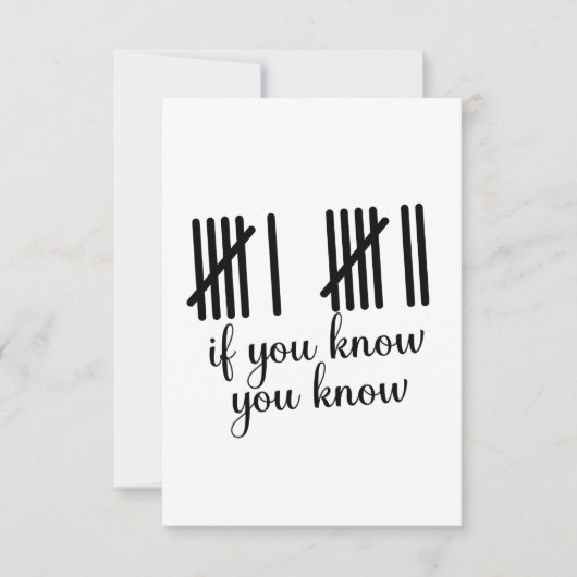 If You Know You Know Six Seven 6 7 Math  Kaart (Voorkant)